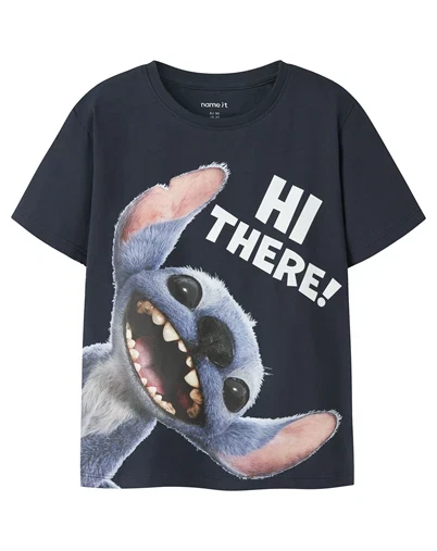 Name it - NMMJylle Stitch T-shirt - Navy Blazer